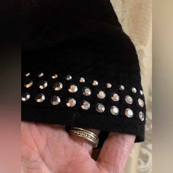 ALFRED DUNNER WAFFLE TEXTURE OPEN FRONT CARDIGAN - SZ PETITE MEDIUM - Picture 3 of 7